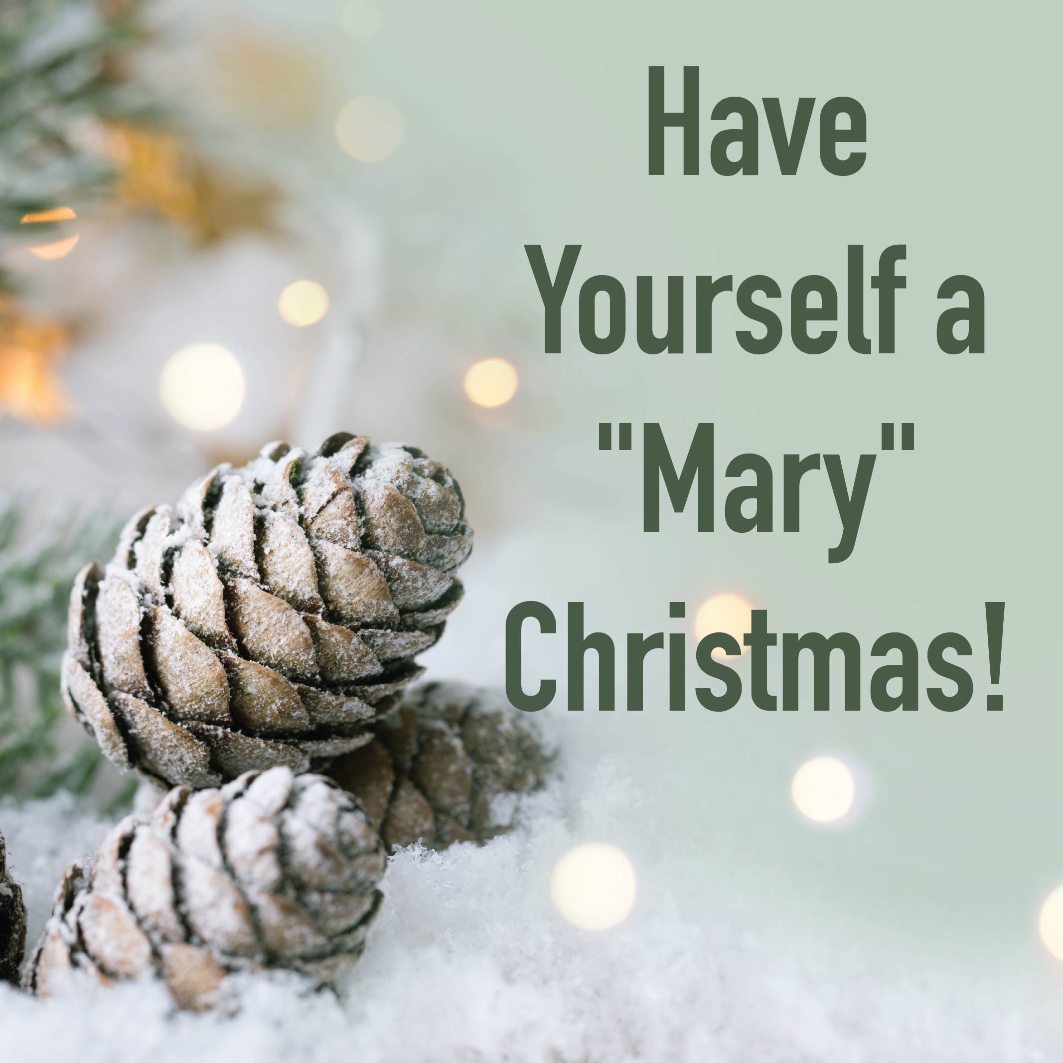 Have Yourself a “Mary” Christmas!