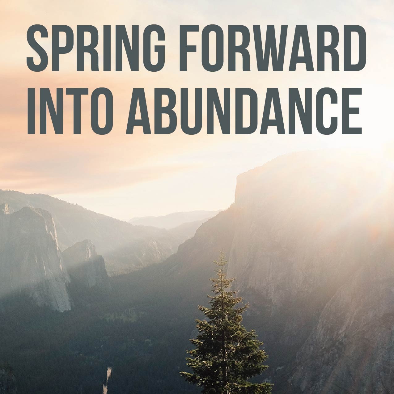 “Spring” Forward to Abundance